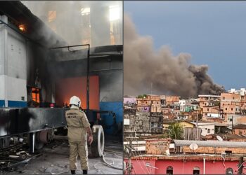VÍDEO: Incêndio atinge empresa Bertolini, na zona Oeste de Manaus