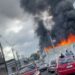 Urgente: Incêndio toma conta de depósito de igreja no bairro Chapada