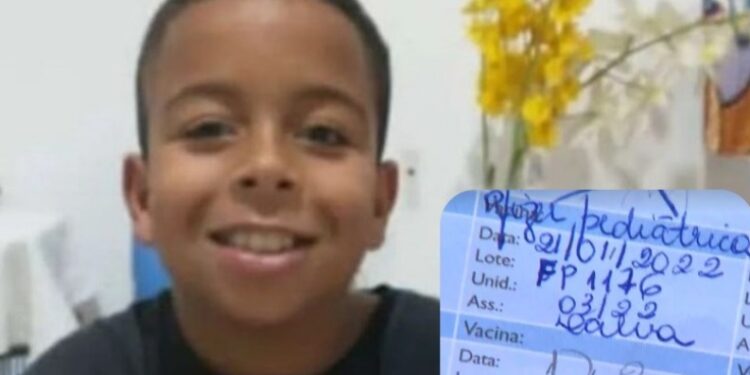 Mesmo vacinado e sem comorbidades, menino de 11 anos morre de Covid