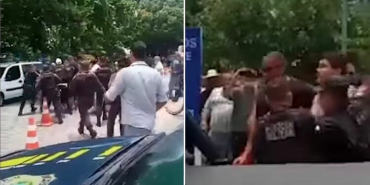 Homem é preso após tentar jogar ovo em Bolsonaro