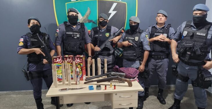 Polícia prende 50 envolvidos no foguetório do Comando Vermelho em Manaus