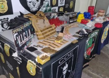 Quadrilha é presa até o tucupi de armas e munições em Manaus