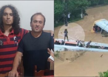 Jovem reconhecido pelo pai sendo levado pela água não sabe nadar: “Tenho esperança. vamos achar ele ainda”