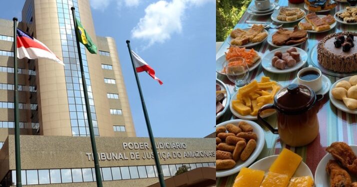 Tribunal de Justiça do AM quer gastar mais de R$ 600 mil em comes e bebes, incluindo torta de alho no cardápio