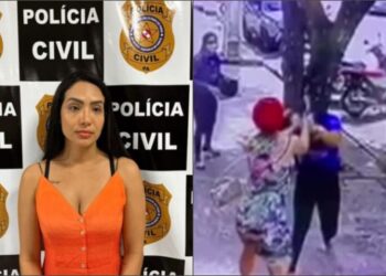 Esposa de PM que agrediu e cortou cabelo de amante no meio da rua é presa