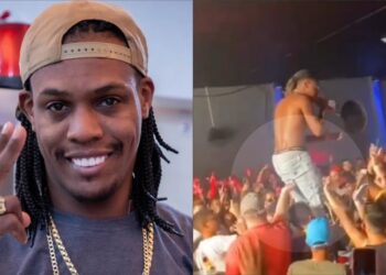 MC Kekel leva ‘dedada’ em show e parte para cima de fã ‘cutucão’