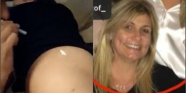 Vídeo em que sogra de prefeito conservador aparece cheirando cocaína em bunda de mulher viraliza; assista