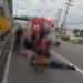 Três pessoas ficam feridas em acidente de trânsito na Torquato Tapajós