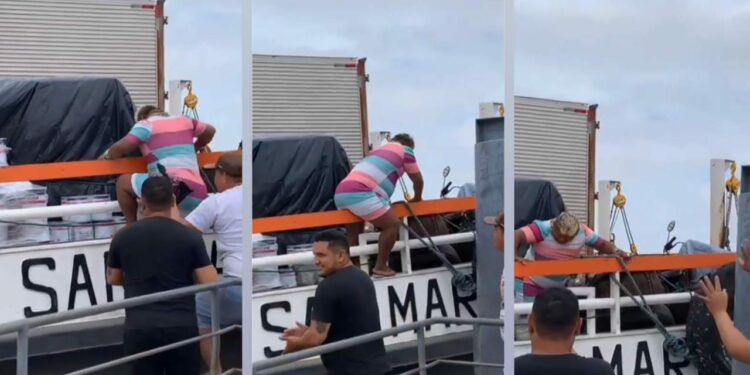 Patixa ‘perde a hora’ de embarque e barco volta para buscá-la em porto