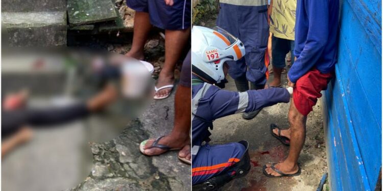 Durante tiroteio, homem é executado em beco na Compensa; outro fica ferido na perna
