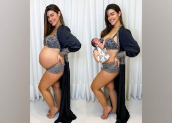Vivian Amorim mostra o antes e depois da gravidez e reflete sobre os primeiros dias com a filha, Malu