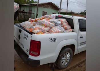 Mais de 50 cestas básicas são desviadas da Funai e oferecidas em comércios, em Jutaí