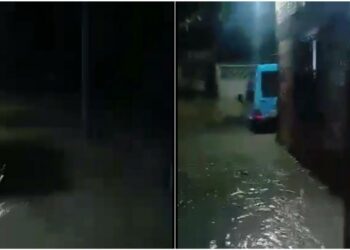 Casas são alagadas durante forte chuva em Manaus; VEJA