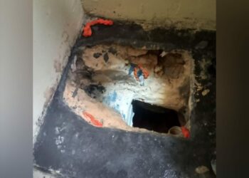 Detentos fazem buraco em cela para fugir, mas acabam tendo fuga frustrada em Manaus