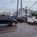 Colisão entre carros deixa feridos na Ponta Negra durante forte chuva