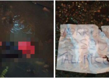 “Morreu sou talarico”, diz bilhete encontrado ao lado de corpo na Compensa