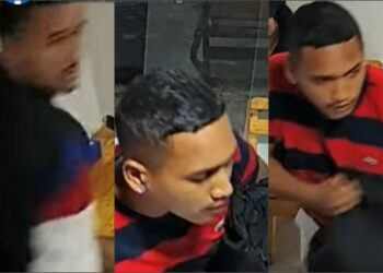 Casal é assaltado por dupla armada em lanchonete; Veja as imagens