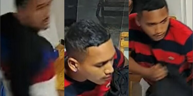 Casal é assaltado por dupla armada em lanchonete; Veja as imagens