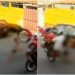 Menina de 5 anos é atropelada por motociclista que fazia manobras em alta velocidade