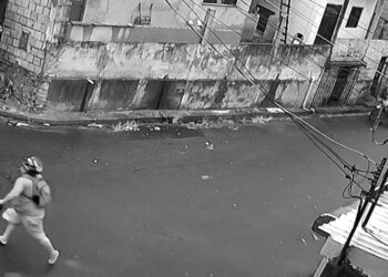 Assista: vídeo mostra vítima de assalto correndo dos tiros em Manaus