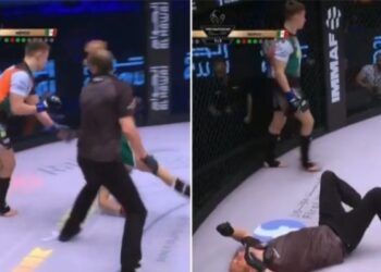 Vídeo: Lutador erra o alvo e nocauteia árbitro durante Supercopa de MMA
