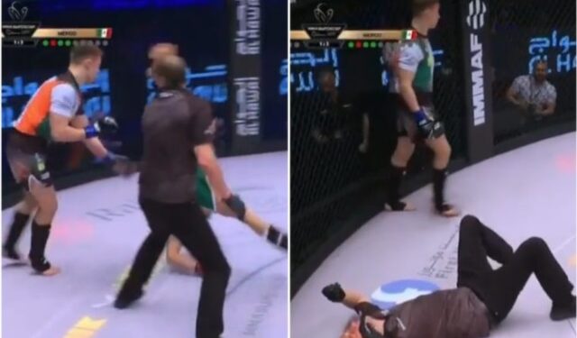 Vídeo: Lutador erra o alvo e nocauteia árbitro durante Supercopa de MMA