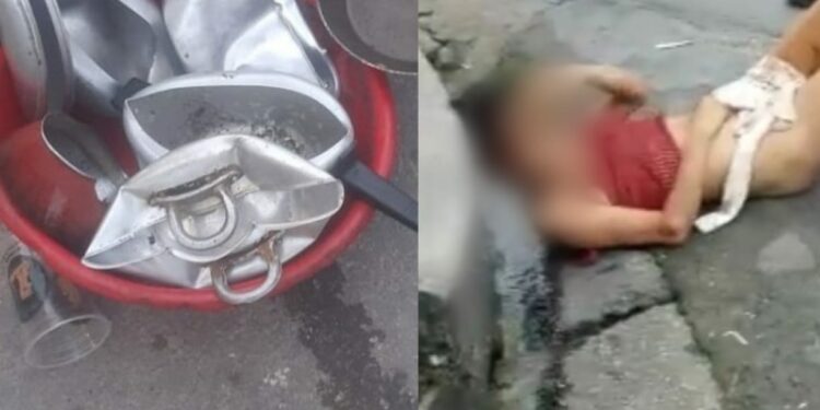 ‘Ladra de panelas’ acaba com as partes íntimas expostas após ser pega pelas vizinhas; vídeo