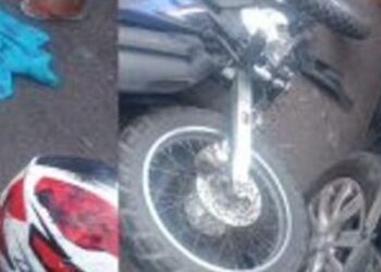 Acidente grave deixa motociclista com fratura exposta na Zona Leste