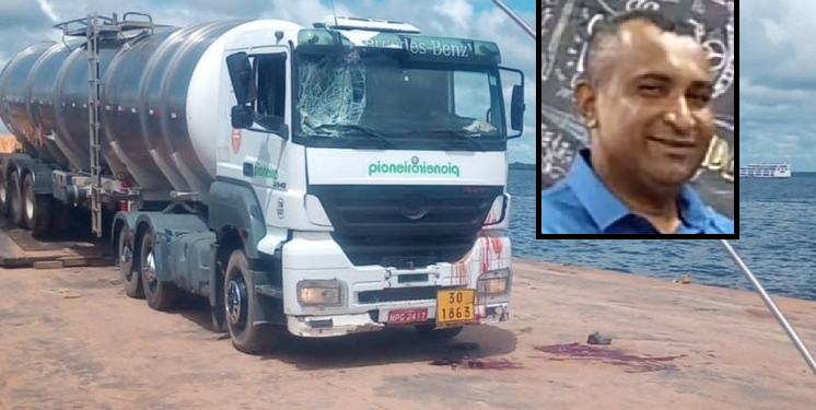 Vídeos: Motorista morre esmagado por duas carretas no Porto de Manaus