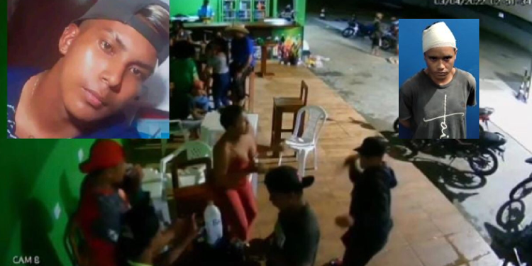 Vídeo mostra momento em que jovem leva facada no pescoço e morre; assassino foi preso