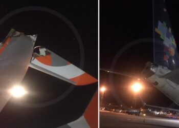 Vídeo: avião da Gol acerta avião da Azul no pátio do aeroporto