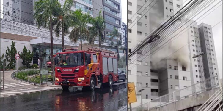 Vídeo: Incêndio destrói apartamento de luxo no Morada do Sol