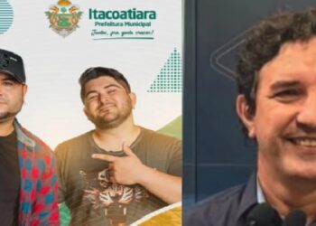 Morador de Itacoatiara pede a prefeito que asfalte ruas durante show do Barões da Pisadinha pago com verba pública