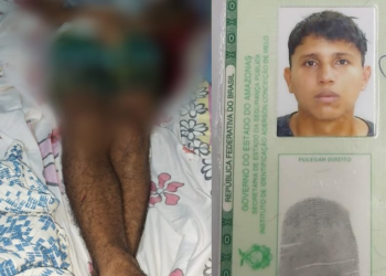 Imagens fortes: Jovem é assassinado enquanto dormia em casa, no Amazonas