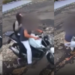 Vídeo: Mulher enfrenta ladrão, vai pra porrada e ele desiste de roubar moto dela