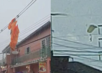 Vídeo: Paraquedista desaparece após pouso de emergência na chuva; outros dois se salvam