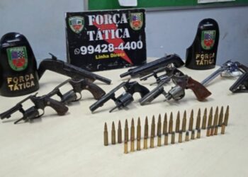 Preparando-se para atacar, pistoleiros são presos com armamento pesado na Compensa