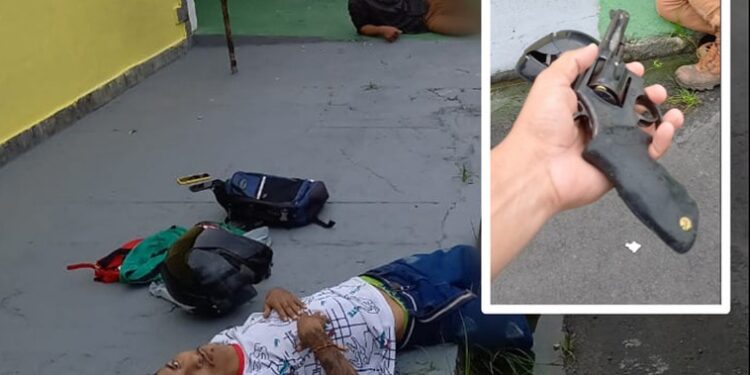 ‘Justiceiro’ atropela e quebra as pernas de assaltantes em Manaus