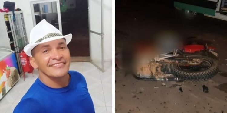 No Amazonas, homem morre ao bater a moto em búfalo na estrada