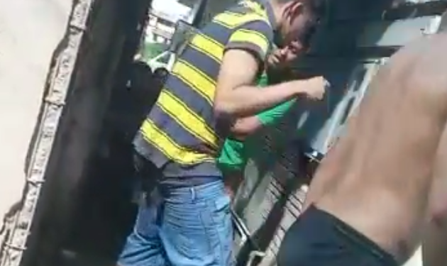 Vídeo: Suspeito de roubo no Dom Pedro é pego no flagra e acaba espancado até a PM chegar