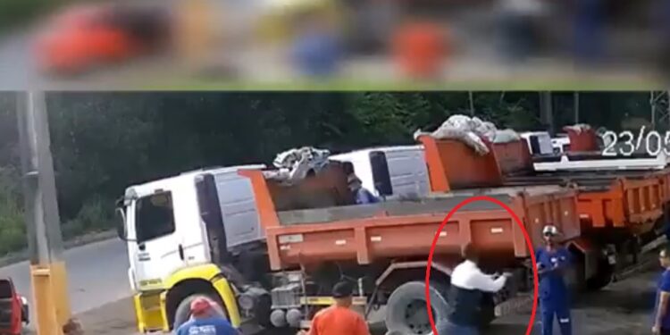 VÍDEO: assaltantes aterrorizam caçambeiros na AM-010