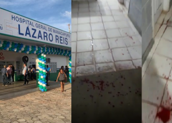 Vídeo: Técnico de laboratório leva facada na cabeça em assalto ao hospital de Manacapuru