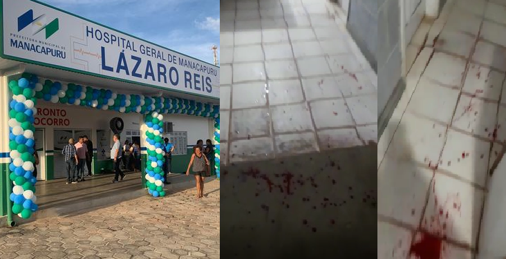 Vídeo: Técnico de laboratório leva facada na cabeça em assalto ao hospital de Manacapuru