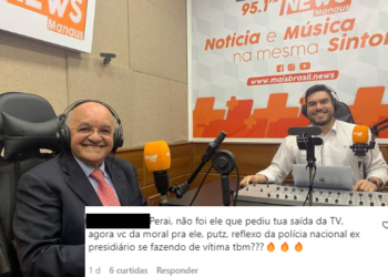 Clayton Pascarelli posta foto entrevistando José Melo, que contribuiu para sua demissão da Rede Amazônica