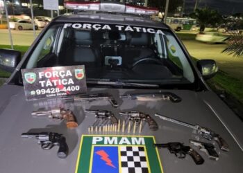 Força-tarefa da SSP-AM prendeu mais de 200 pessoas e apreendeu mais de 60 armas
