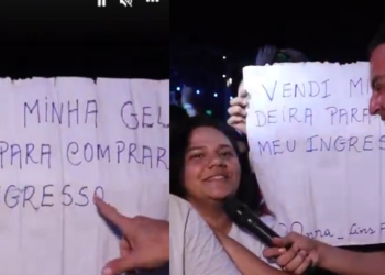 Vídeo: Fã da Compensa revela a Léo Dias que vendeu geladeira para ir ao show