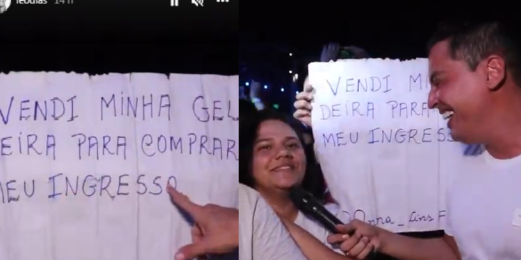 Vídeo: Fã da Compensa revela a Léo Dias que vendeu geladeira para ir ao show