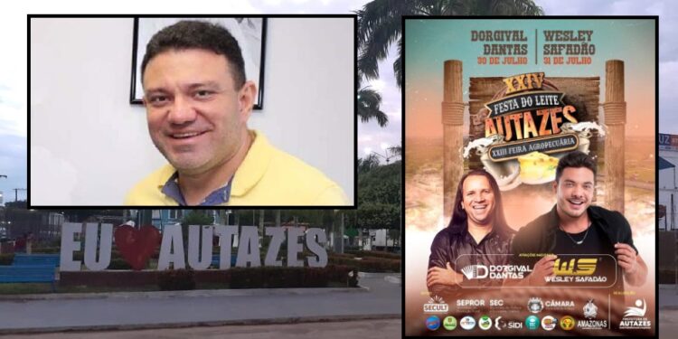 Prefeito de Autazes vai pagar à bagatela de R$ 500 mil para Wesley Safadão na Festa do Leite