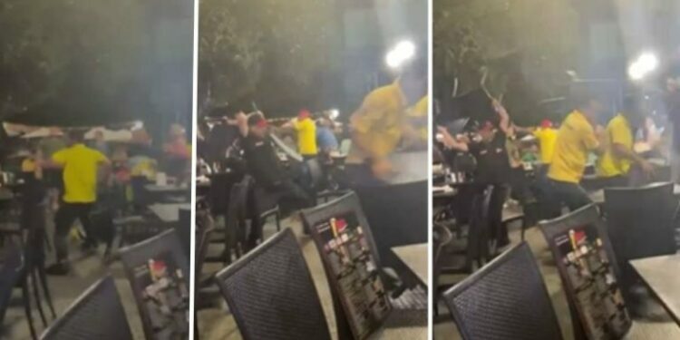 Vídeo: Garçons vão pro ‘fight’ por causa de clientes na Praça do Eldorado