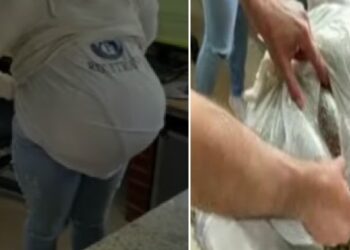 Falsa grávida é presa até o talo de semente de maconha